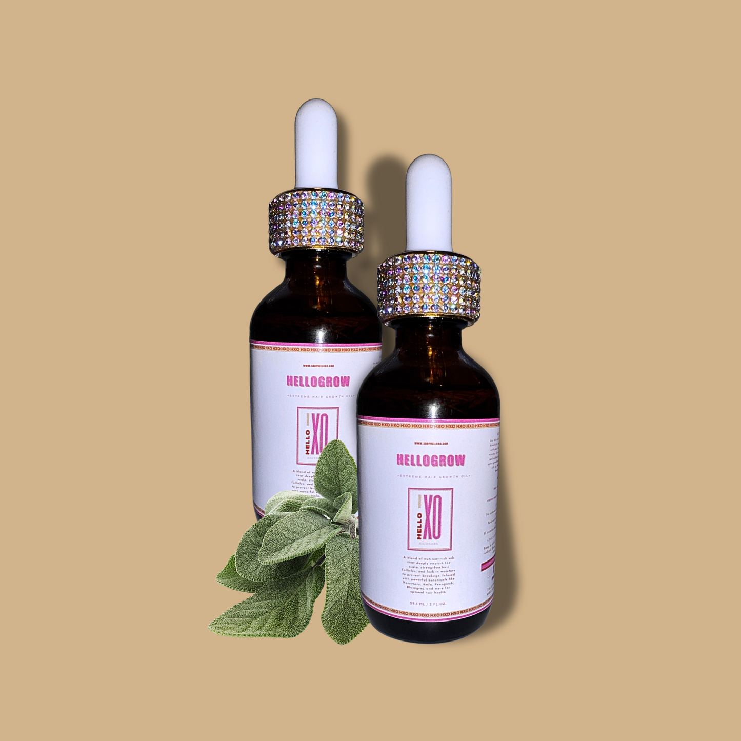 helloGROW™ Hair Growth Oil – 2 Bottle Bundle (Save + Grow)